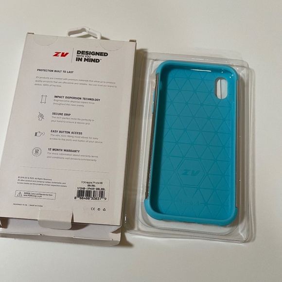 XR Phone Case ZV Built to Last Blue Glitter New in Box - Picture 2 of 5